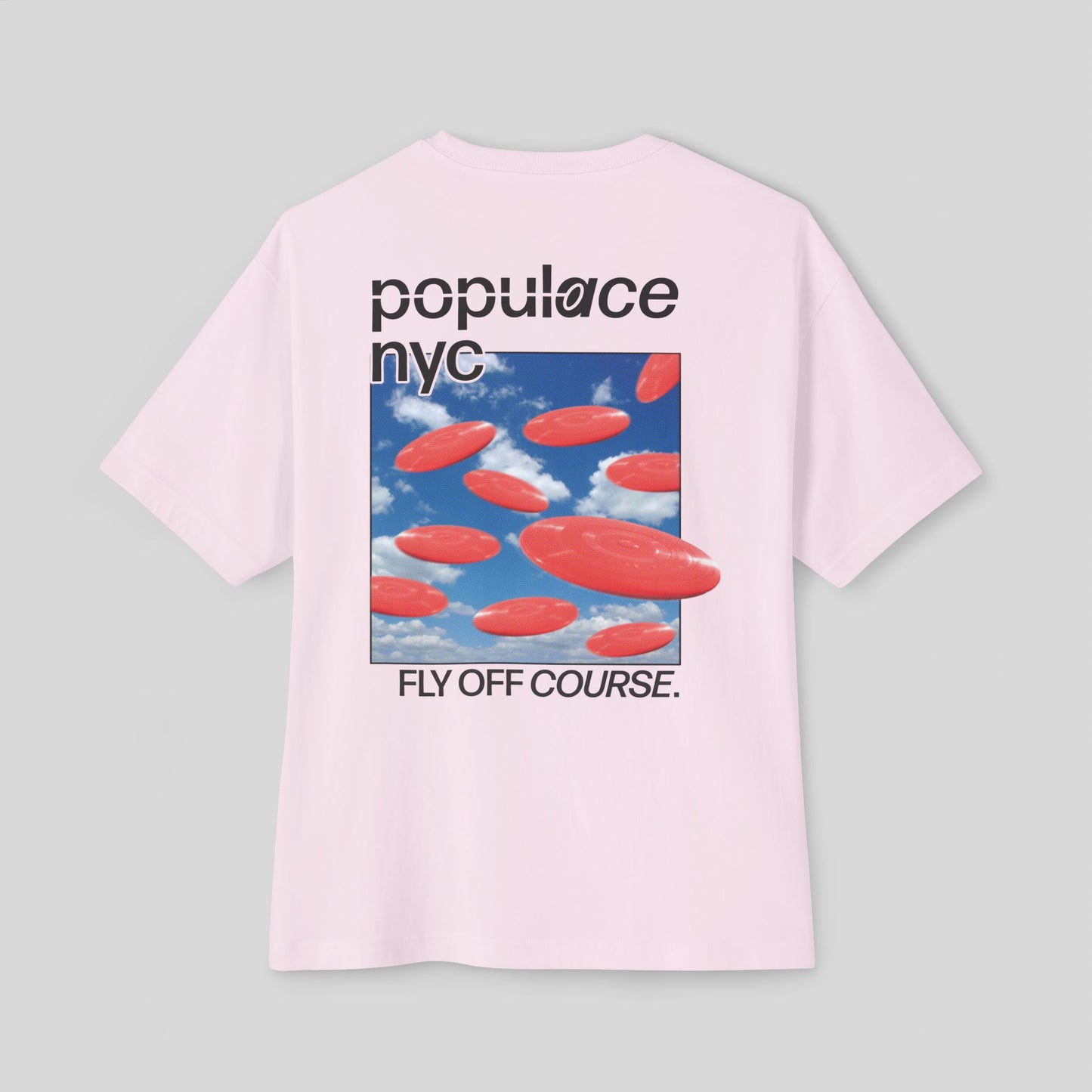 FLY OFF COURSE OPEN TEE / BLOSSOM